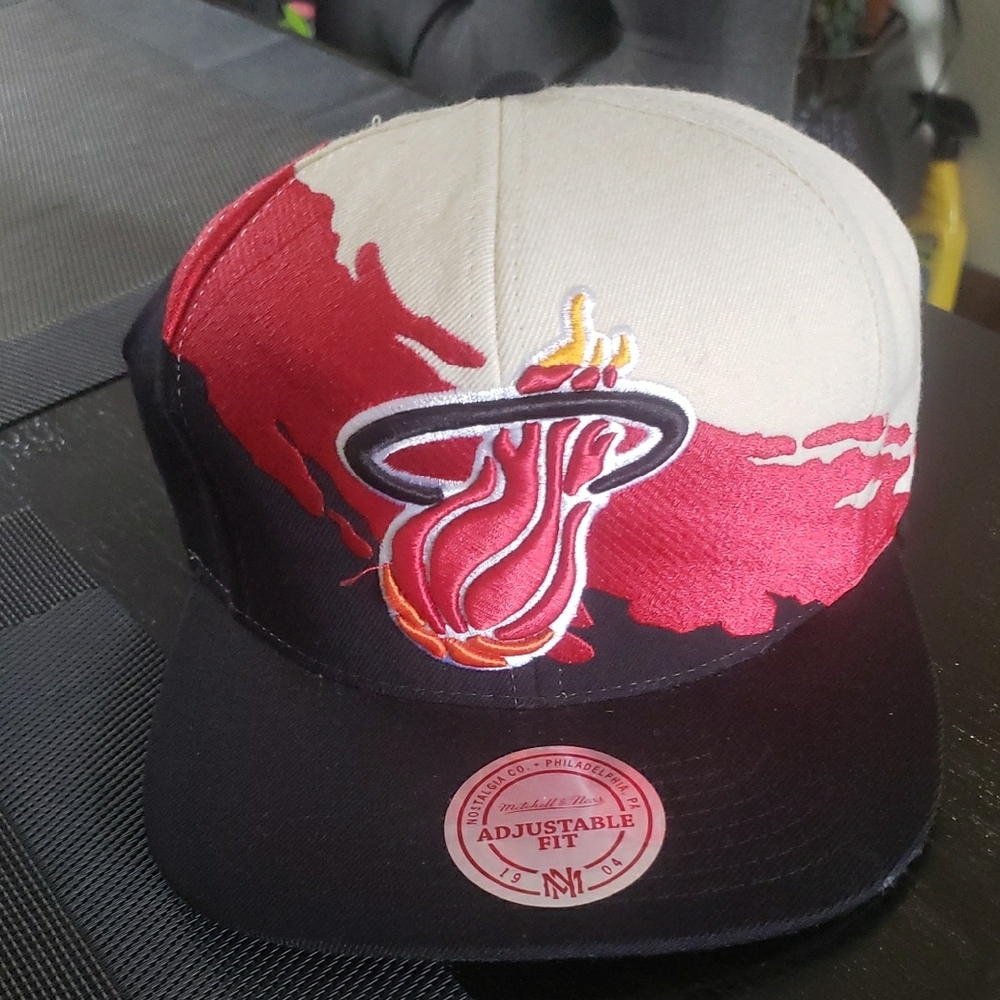 Miami Heat Adjustable Fit Cap - Red and Black
